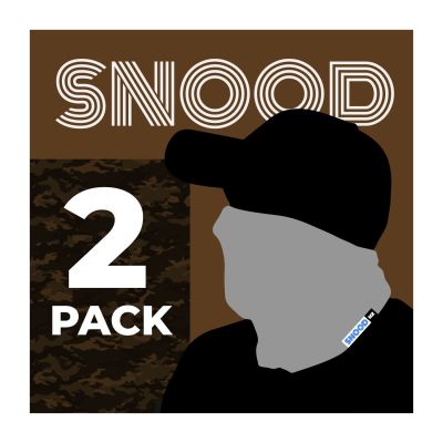2 Pack Mixed Camo Snood