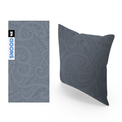 Grey Koru Cushion Cover
