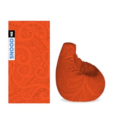 Orange Koru Bean Bag Cover