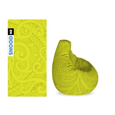 Lime Koru Bean Bag Cover